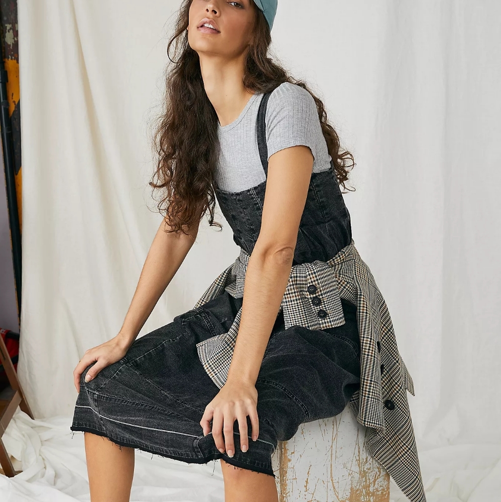 free people denim dress